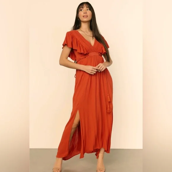 chinese dress ladies Jennifer Cupro Maxi Dress - Lilac main image 1
